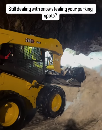 Snow stealing parking spots - follow us on Instagram @jbsnowllc
